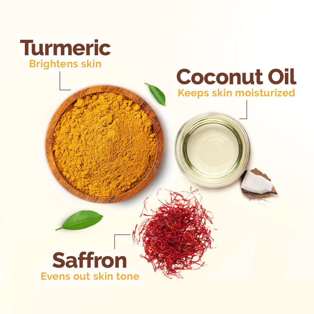 Ubtan Face Wash With Turmeric & Saffron For Tan Removal