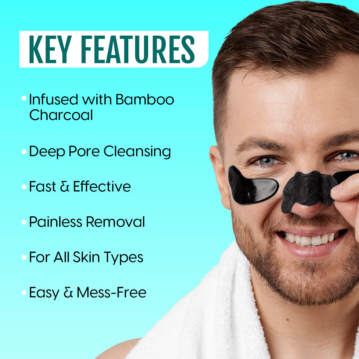 Blackhead Remover Nose Strips - Charcoal Pore Cleansing for Nose, Forehead & Chin
