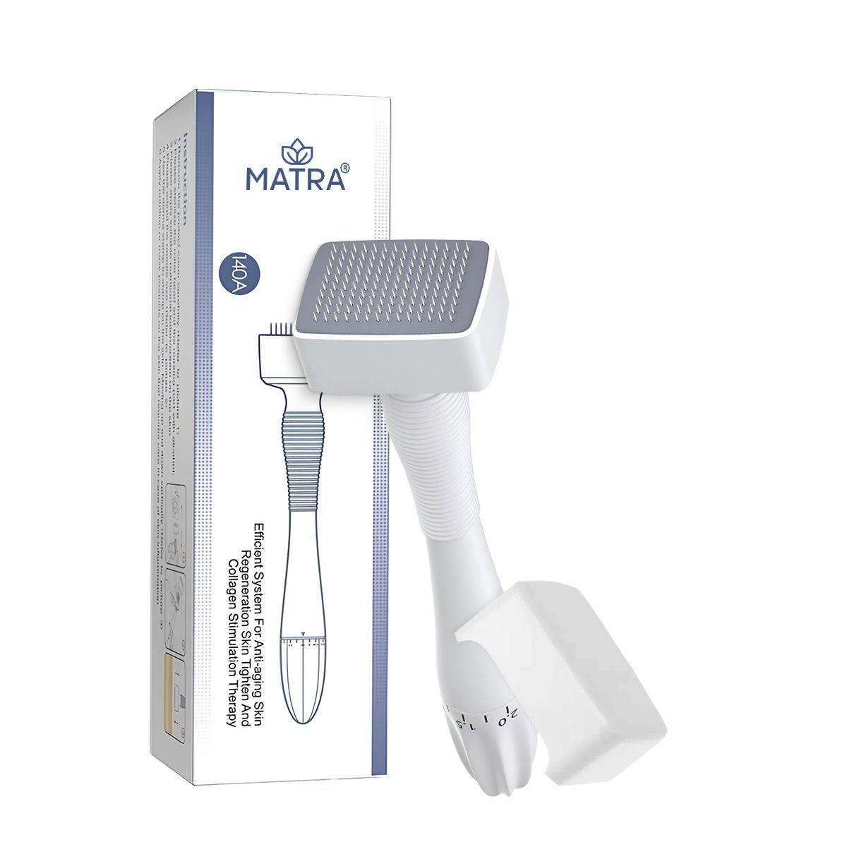 Derma Stamp Skin Roller for Face, Beard & Hair 140 Adjustable Titanium Microneedles 0.25mm-3mm