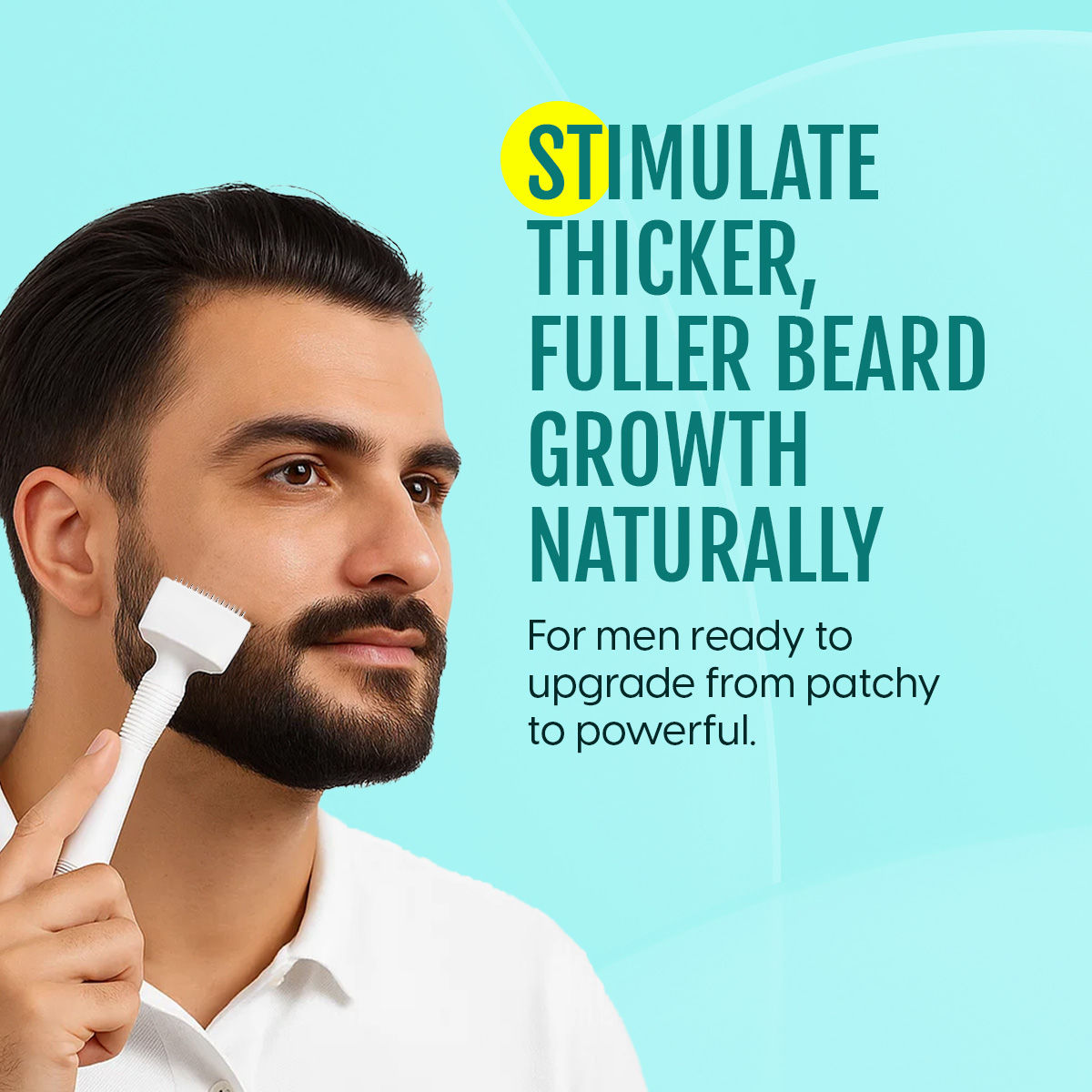 Derma Stamp Skin Roller for Face, Beard & Hair 140 Adjustable Titanium Microneedles 0.25mm-3mm