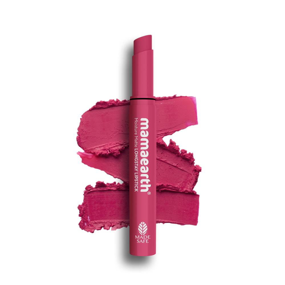 Moisture Matte Longstay Lipstick With Avocado Oil & Vitamin E - Candyfloss Pink
