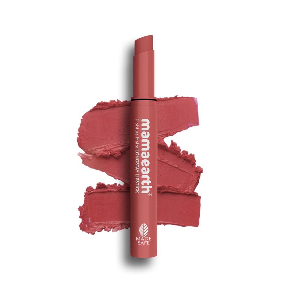 Moisture Matte Longstay Lipstick With Avocado Oil & Vitamin E - Bubblegum Nude