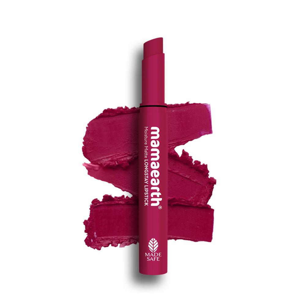 Moisture Matte Longstay Lipstick With Avocado Oil & Vitamin E - Berrylicious Magenta