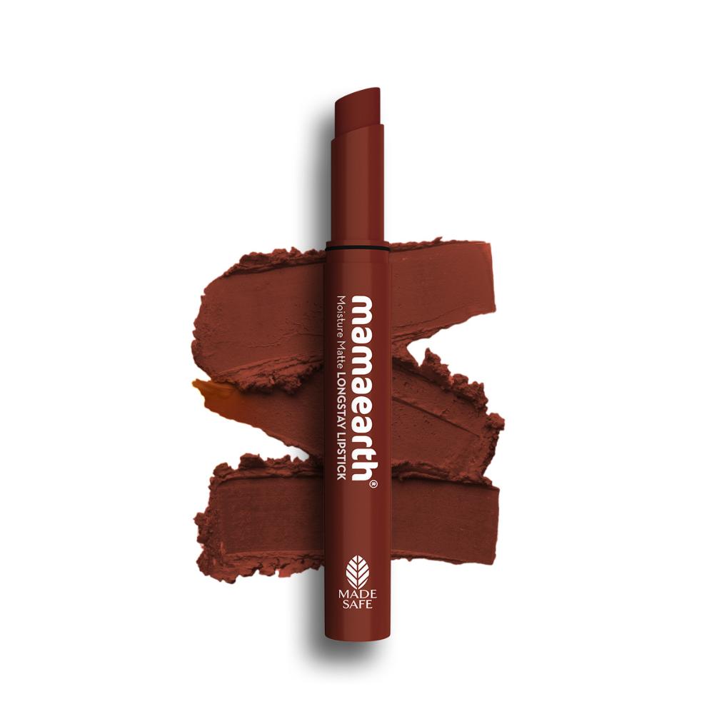Moisture Matte Longstay Lipstick With Avocado Oil & Vitamin E - Mocha Crush