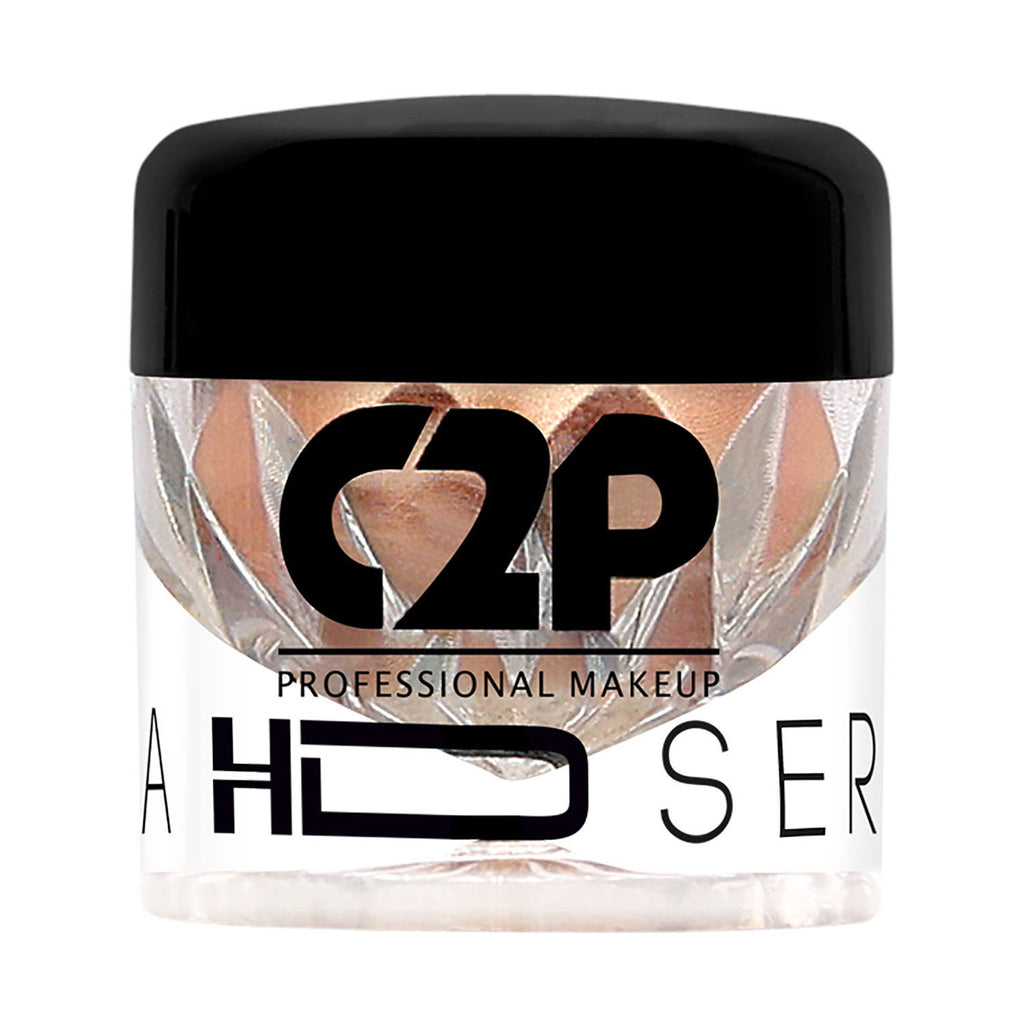 HD Loose Precious Eye Shadow Pigment Long-Lasting Shimmer for Face Body - Pinky Gold 17