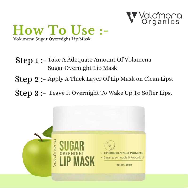 Overnight Lip Mask With Sugar, Green Apple Extract & Avocado Oil