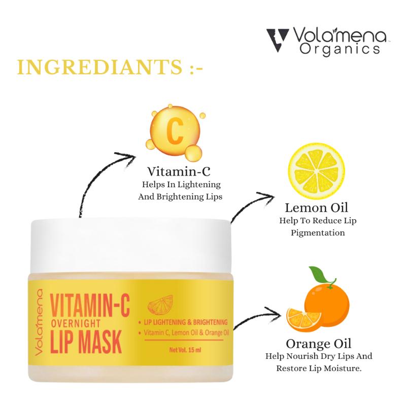 Overnight Lip Mask With Vitamic C, Lemon & Orange