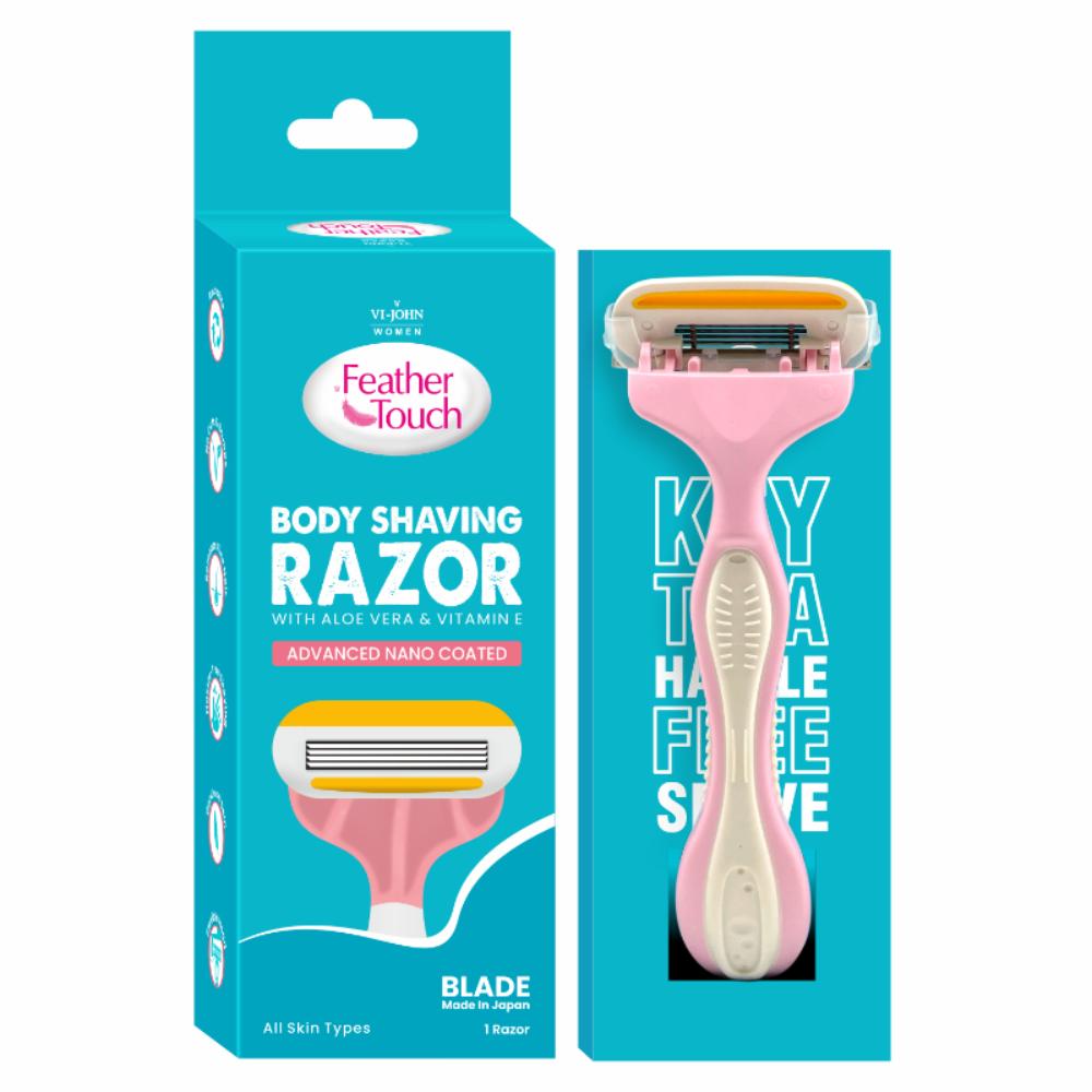 Feather Touch Body Shaving Razor Coted With Aloevera & Vitamin E Advance Nano Coated