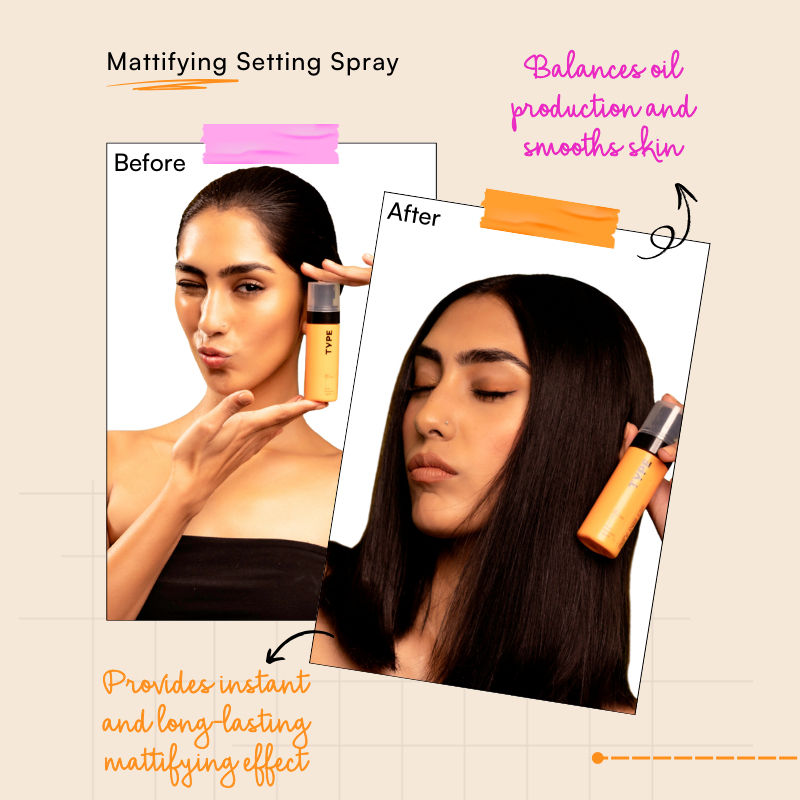 Mattifying Setting Spray SPF 35 PA+++ Face Makeup 12Hr Set For Oily Skin