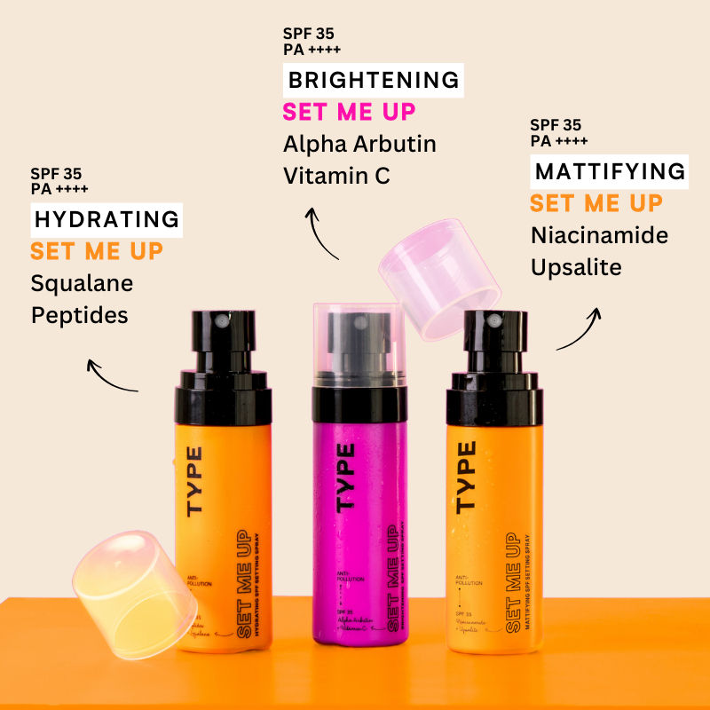 Hydrating Setting Spray SPF 35 PA+++ Face Makeup 12Hr Set For Dry Skin