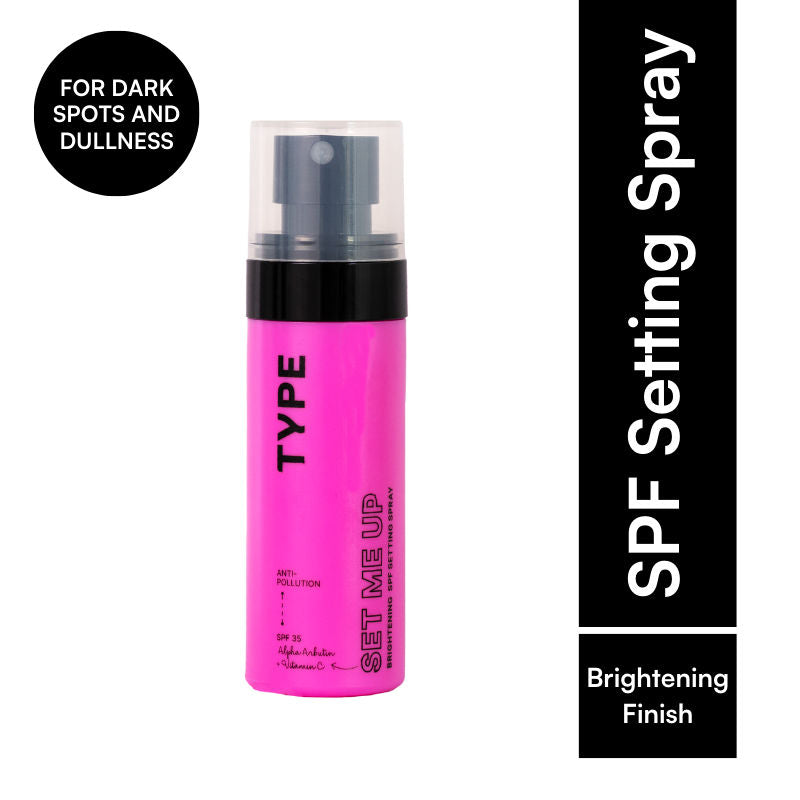 Brightening Setting Spray SPF 35 PA+++ Face Makeup 12Hr Set Vit C Glow