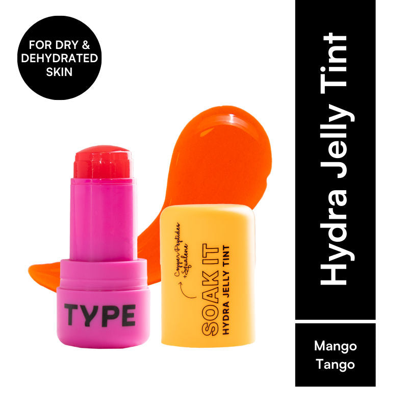 Soak It Hydra Jelly Tint with Squalane For Cheeks, Lips And Eyes - Mango Tango 86