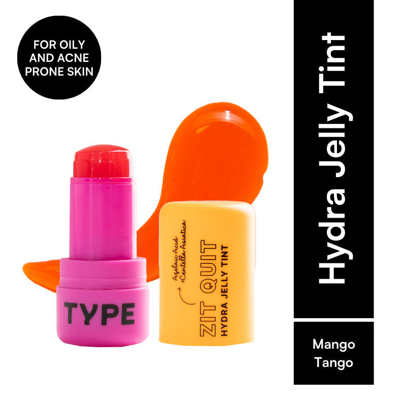 Zit Quit Hydra Jelly Tint with Azelaic Acid For Cheeks, Lips and Eyes - Mango Tango 86