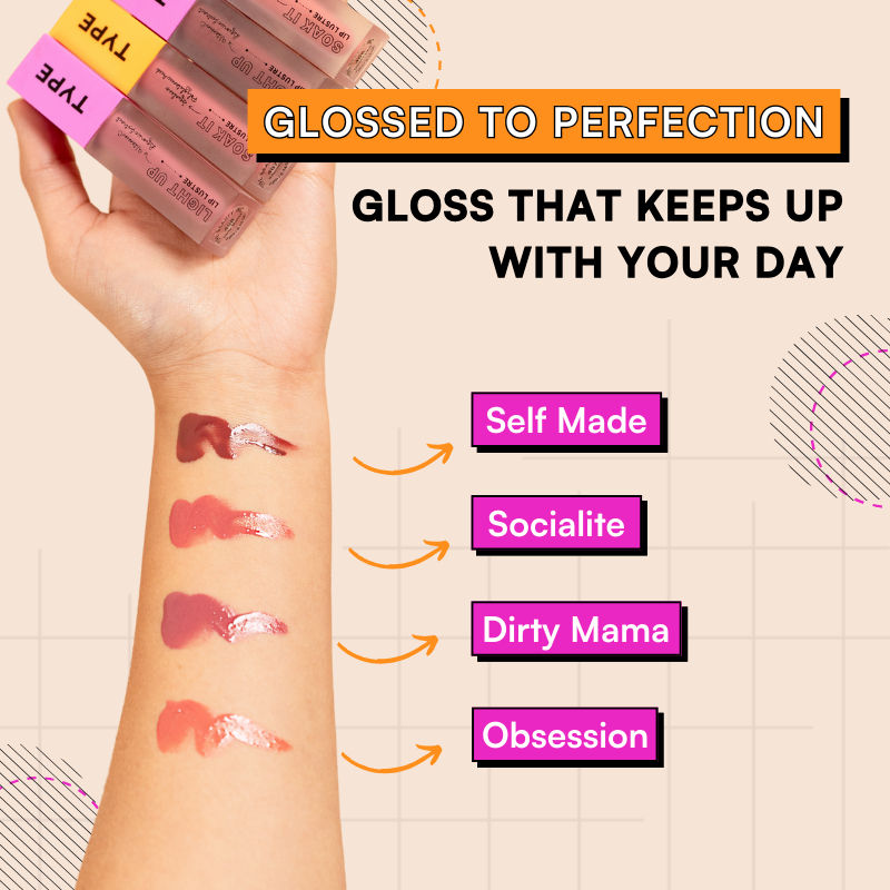 Lip Gloss Fo Dry Lips with Squalane & Tripeptides 6 Hrs Stay