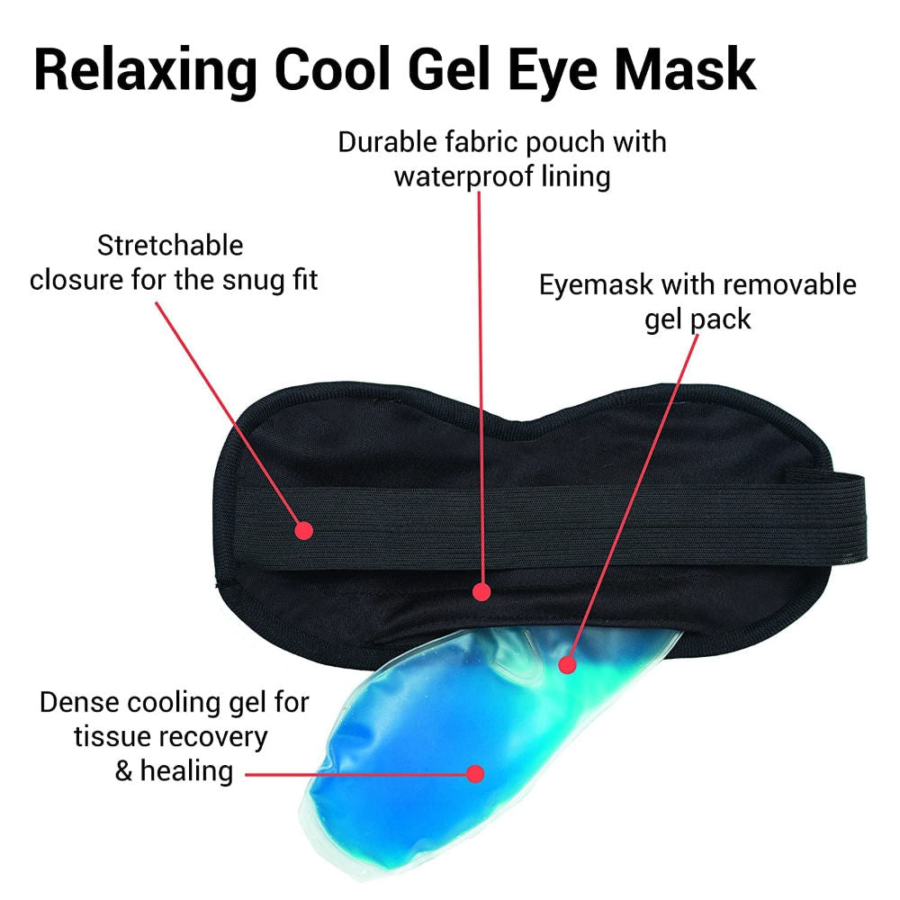 Eye Mask With Black Silk Cover