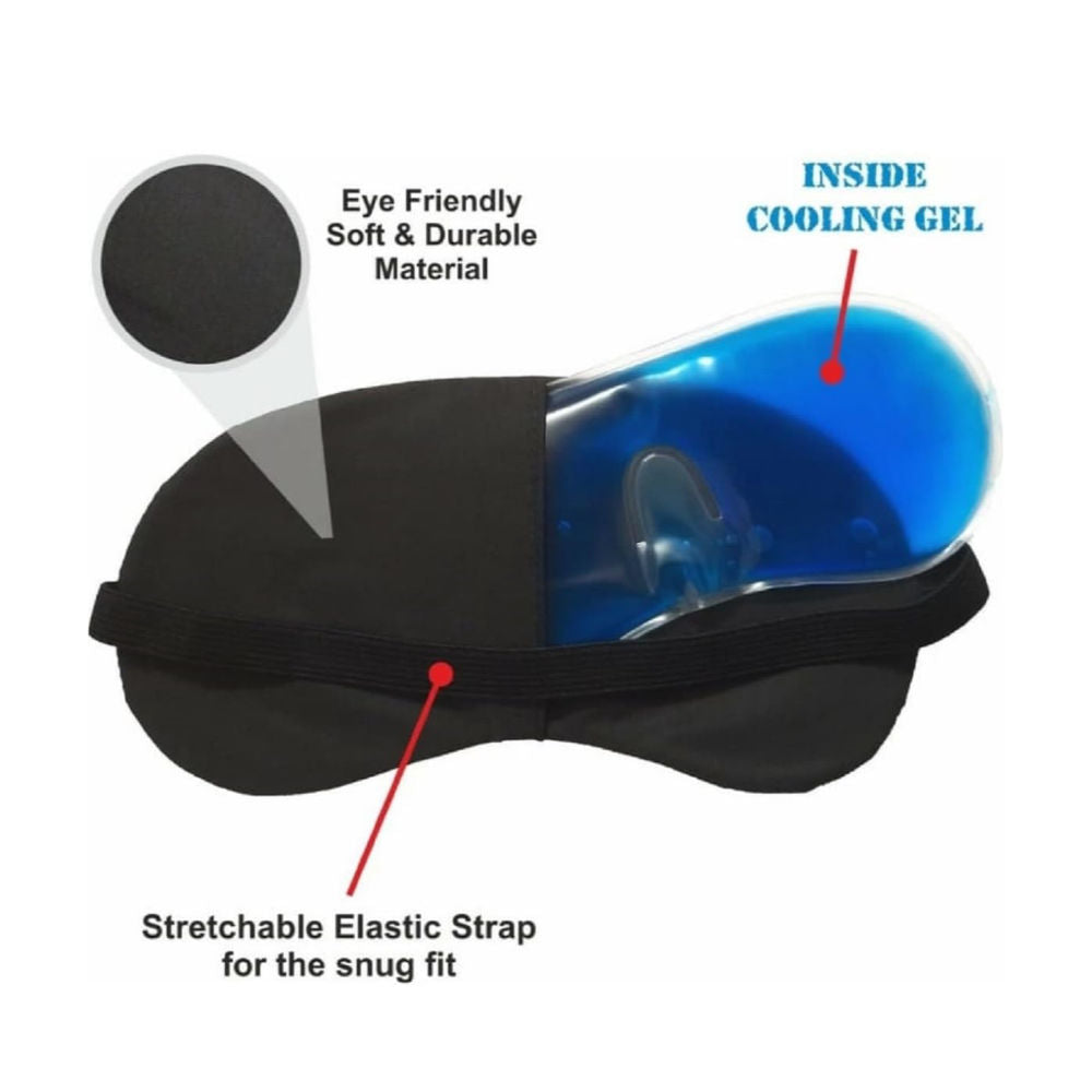 Eye Mask With Black Silk Cover