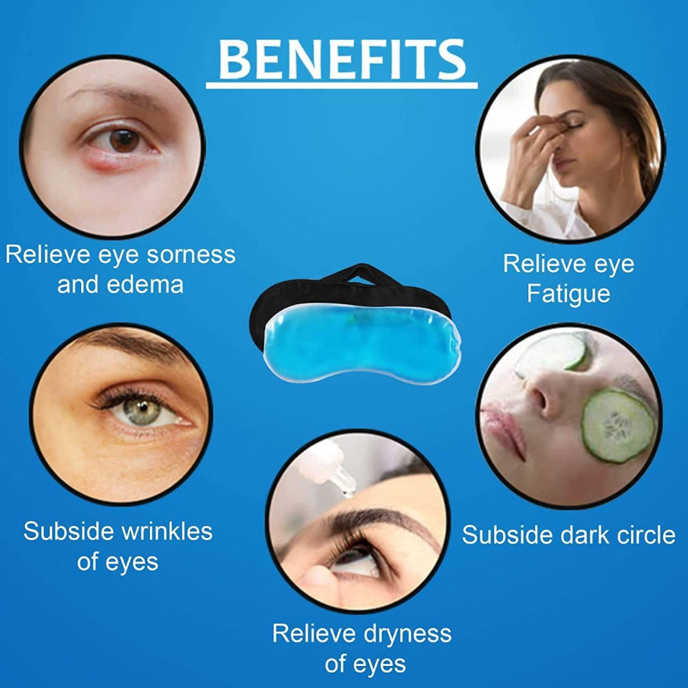Eye Mask With Black Silk Cover