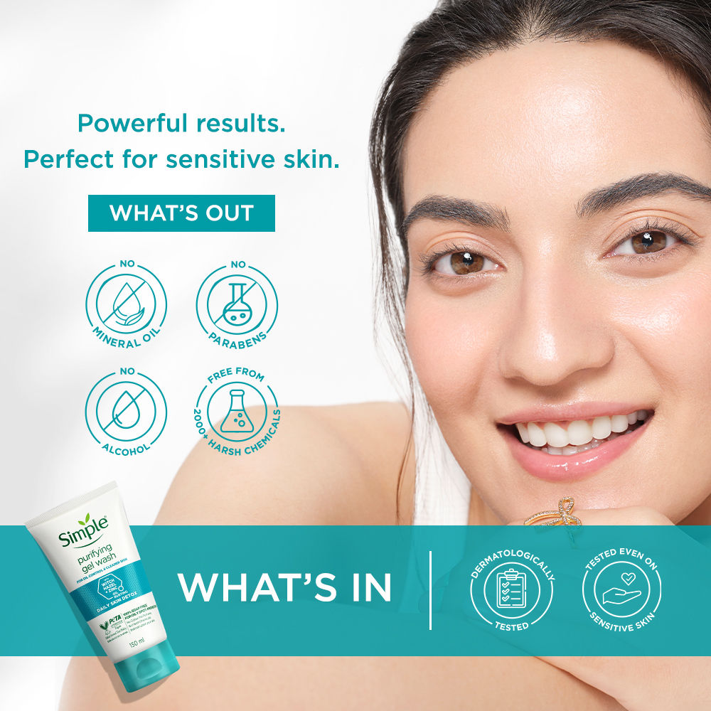 Daily Skin Detox Purifying Facial Wash, 100% Soap Free | Gentle on Acne prone skin