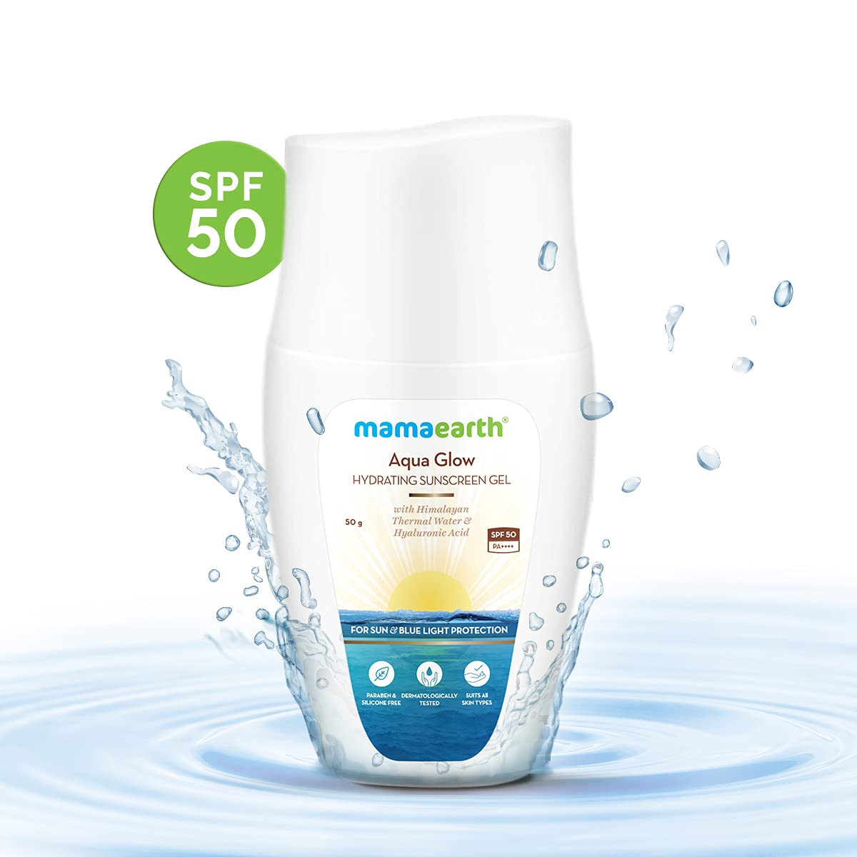 Aqua Glow Hydrating Sunscreen Gel With Himalayan Thermal Water & Hyaluronic Acid