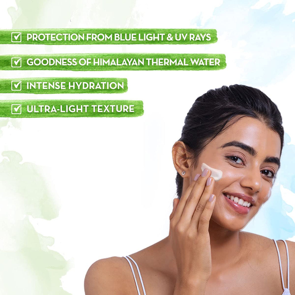 Aqua Glow Hydrating Sunscreen Gel With Himalayan Thermal Water & Hyaluronic Acid