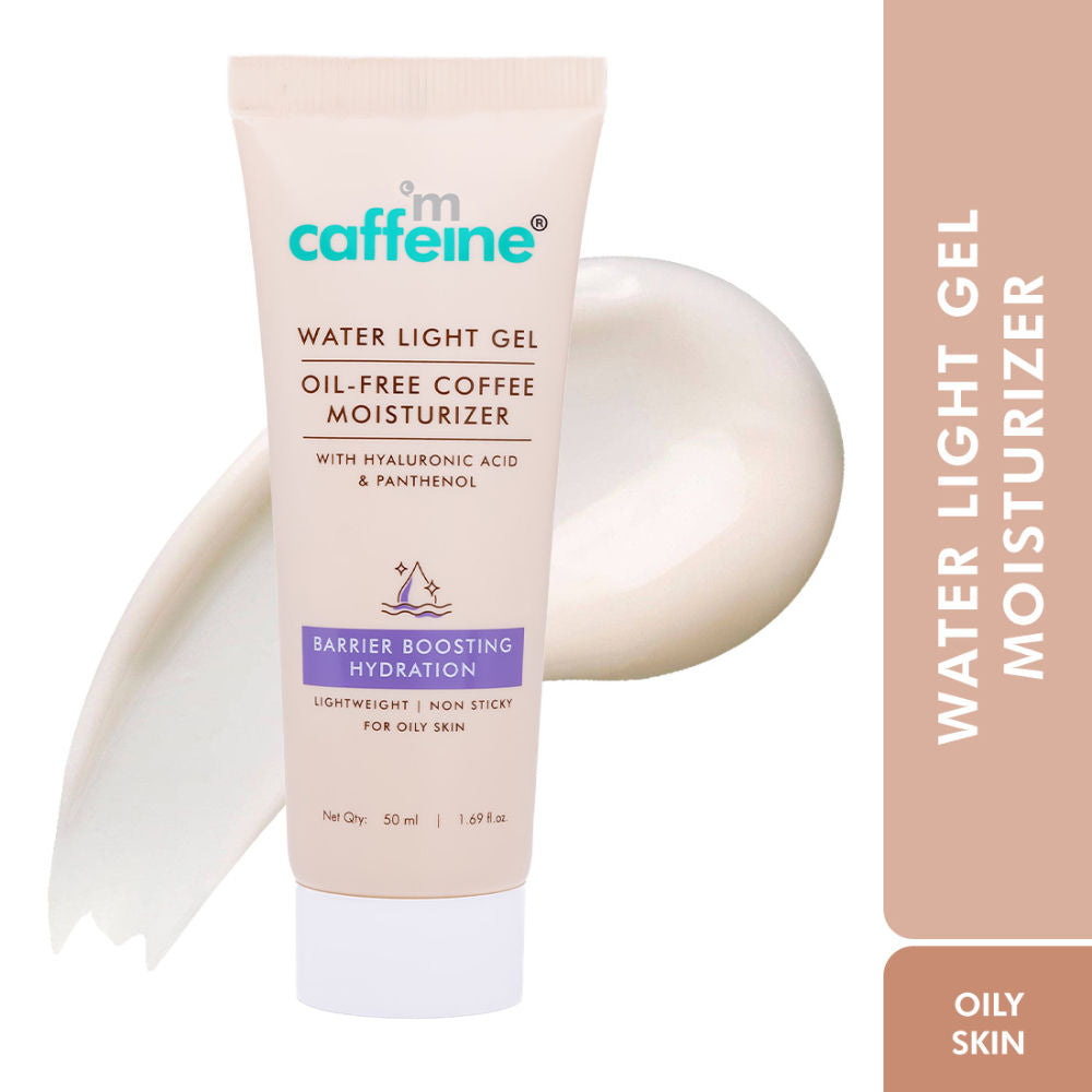 Oil-Free Coffee Face Moisturizer Gel with Hyaluronic Acid & Pro-Vit B5 for Deep Hydration