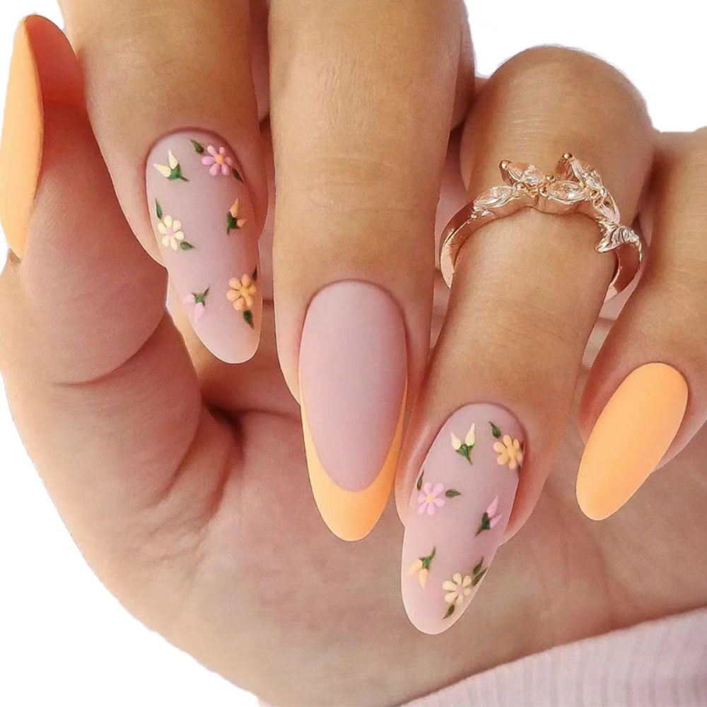 Matte Light Orange & Skin Color