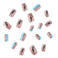 Black Leaves Design With Pink & Black Color