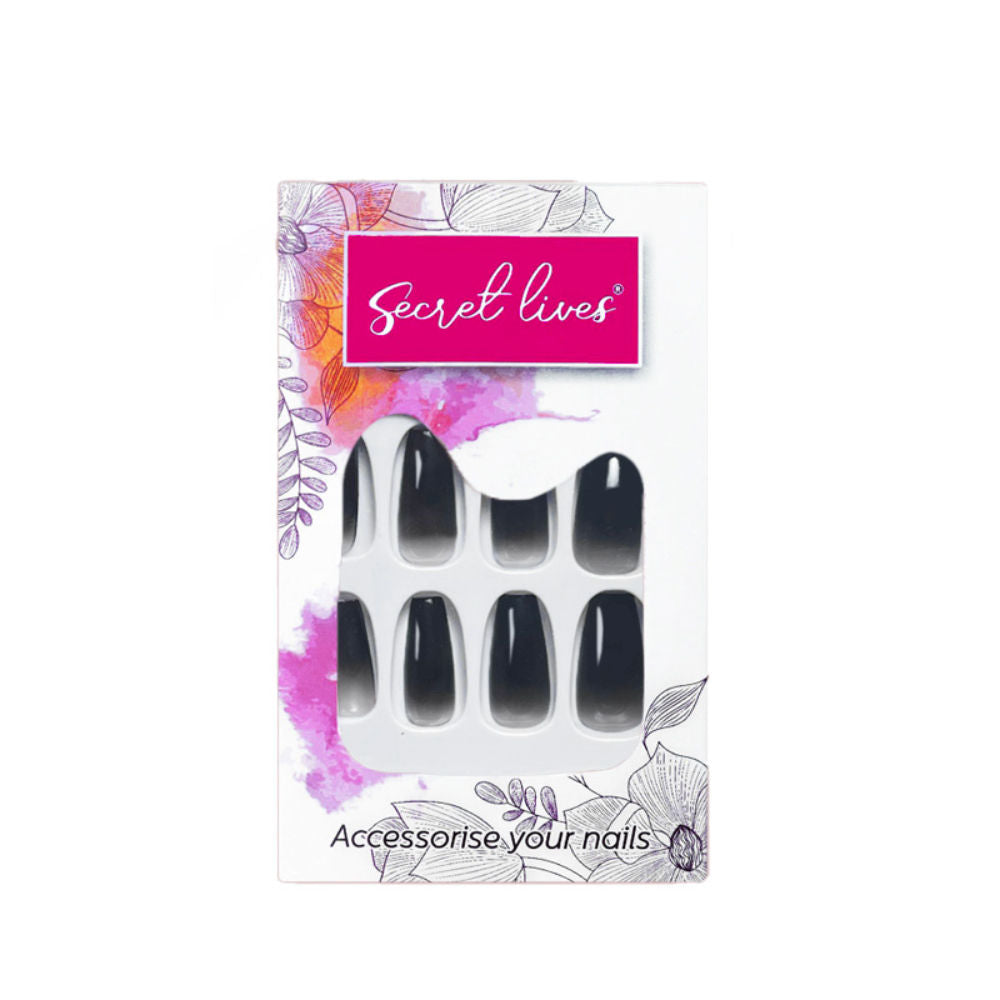 Long Black Color With Semi Transparent Bottom