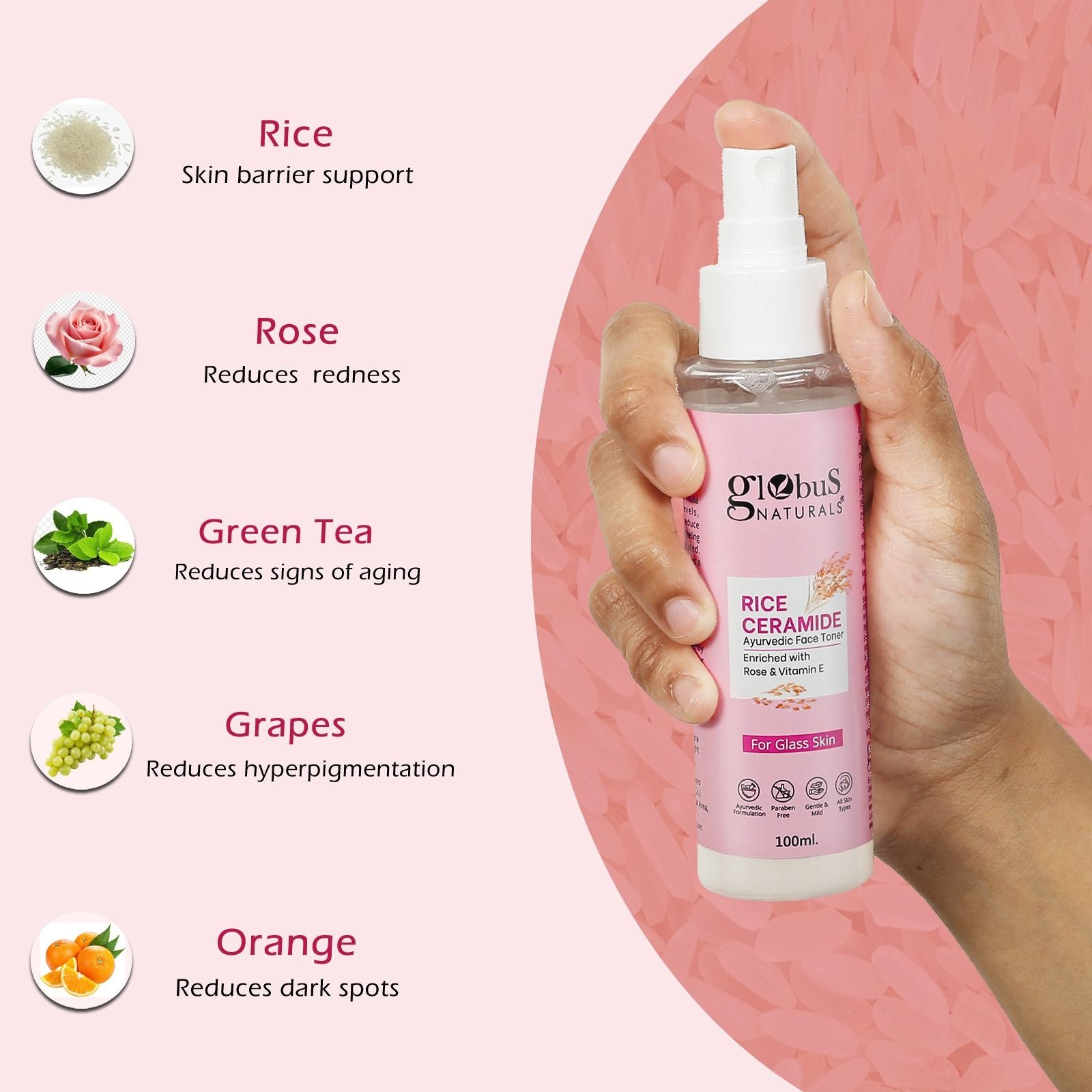 Rice Ceramide Ayurvedic Face Toner