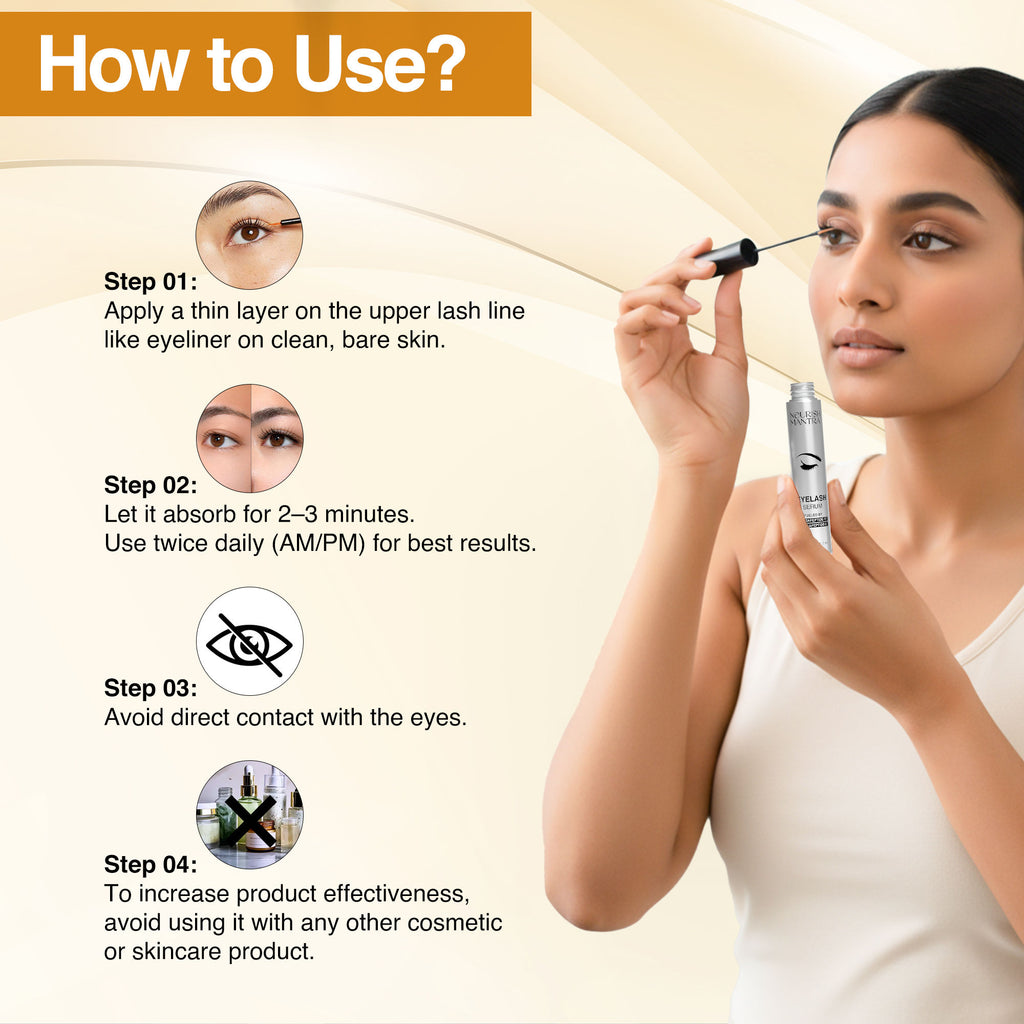 Eyelash Growth Serum For Longer, Thicker And Fuller Lashes