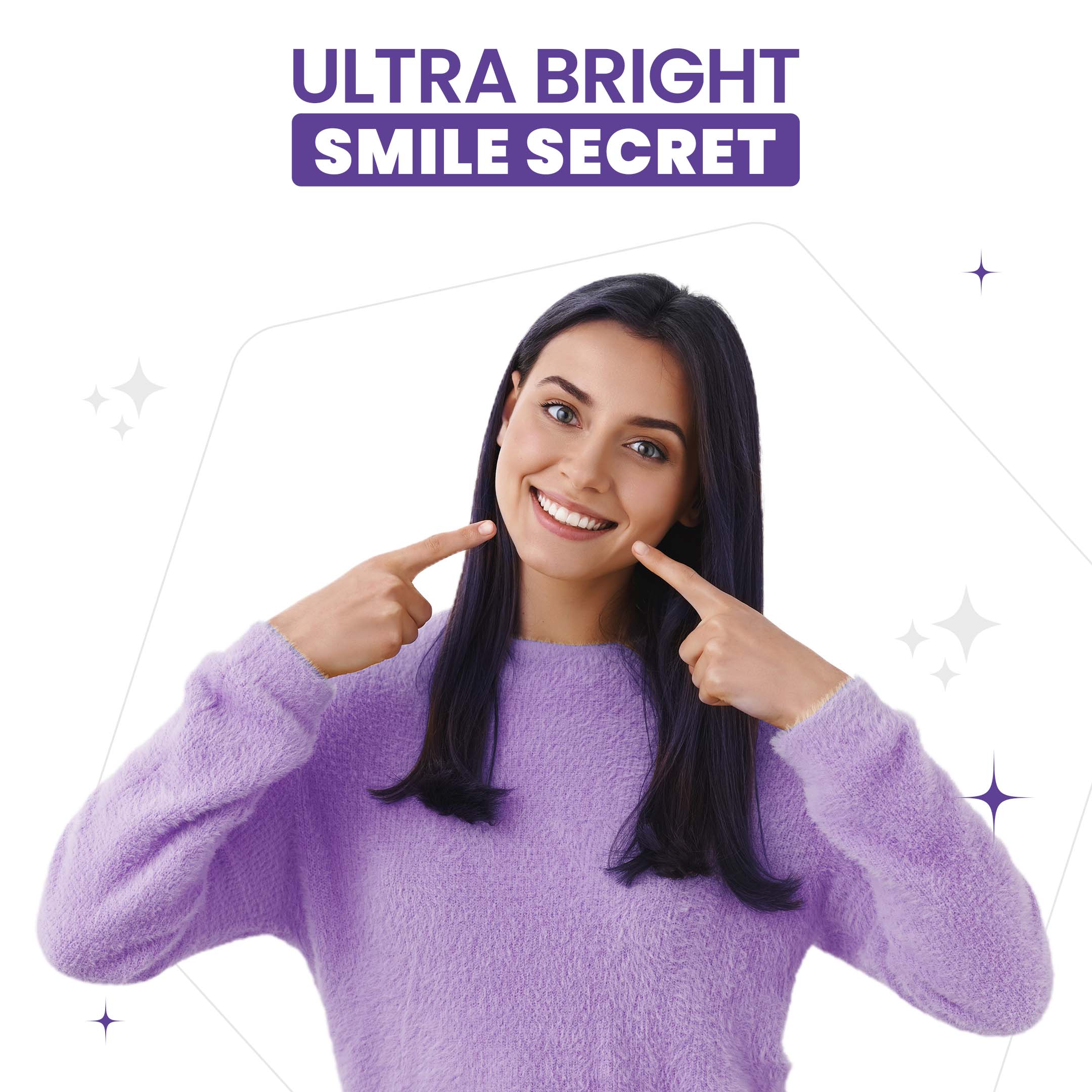 Ultra Bright Purple Teeth Whitening Toothpaste Serum, Colour Correction