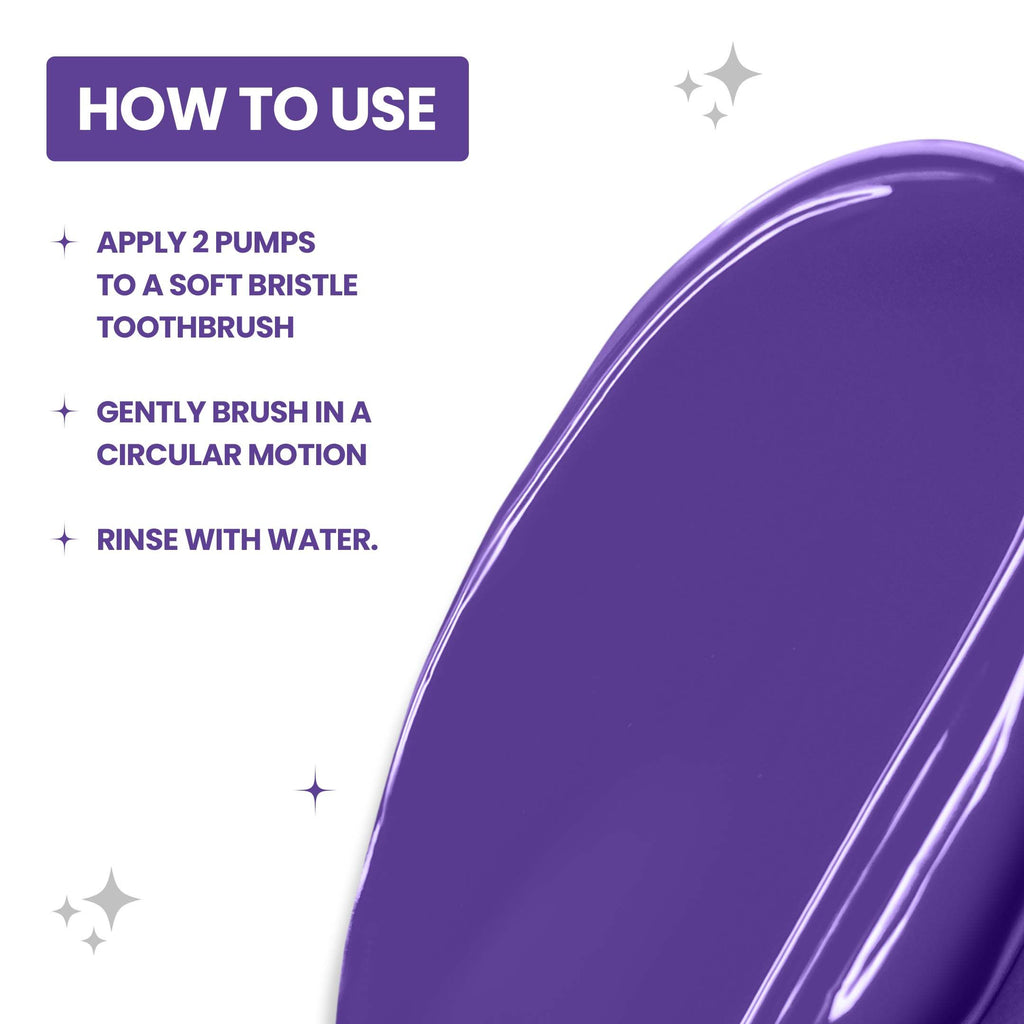 Ultra Bright Purple Teeth Whitening Toothpaste Serum, Colour Correction