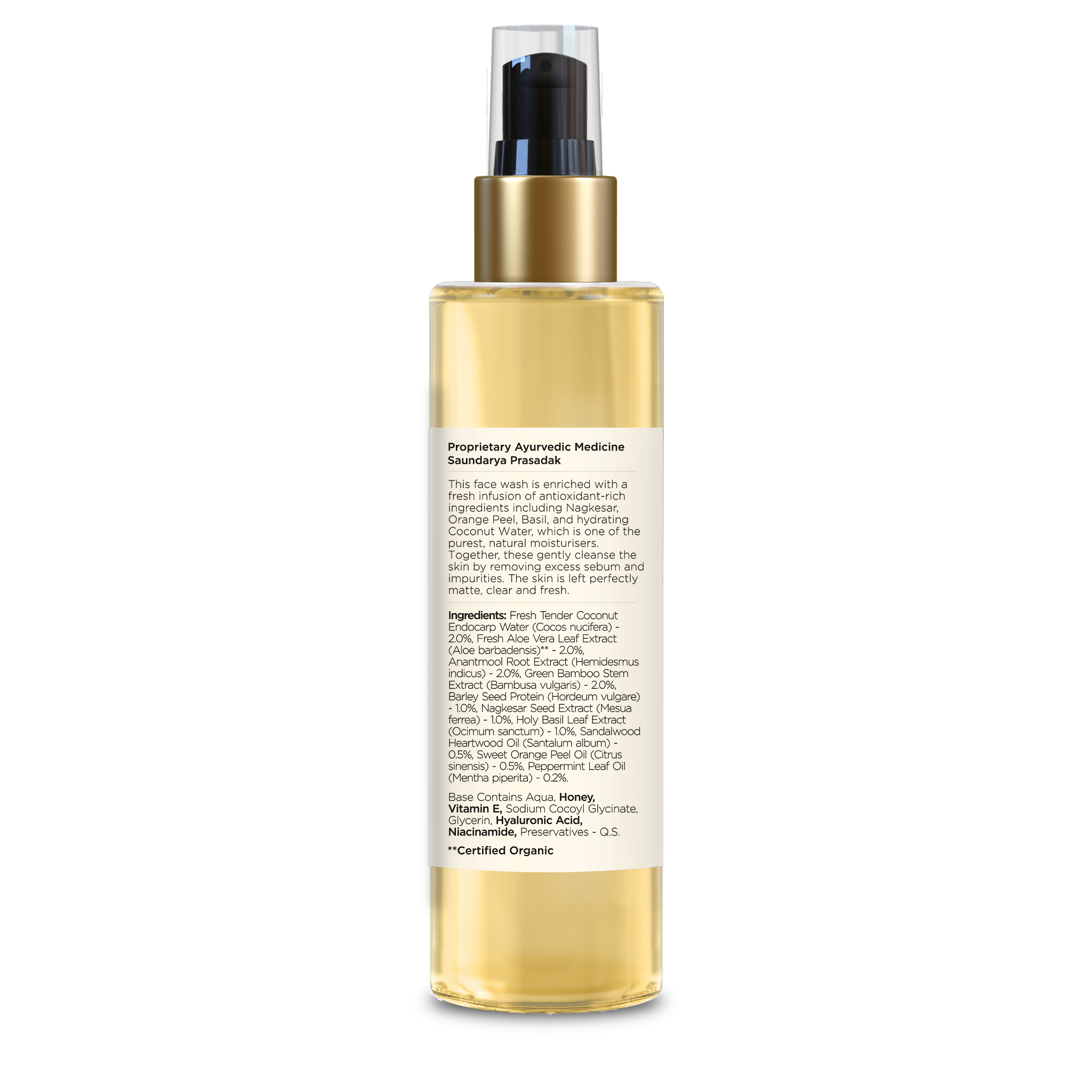 Facial Cleanser Sandalwood & Orange Peel Ayurvedic Face Wash