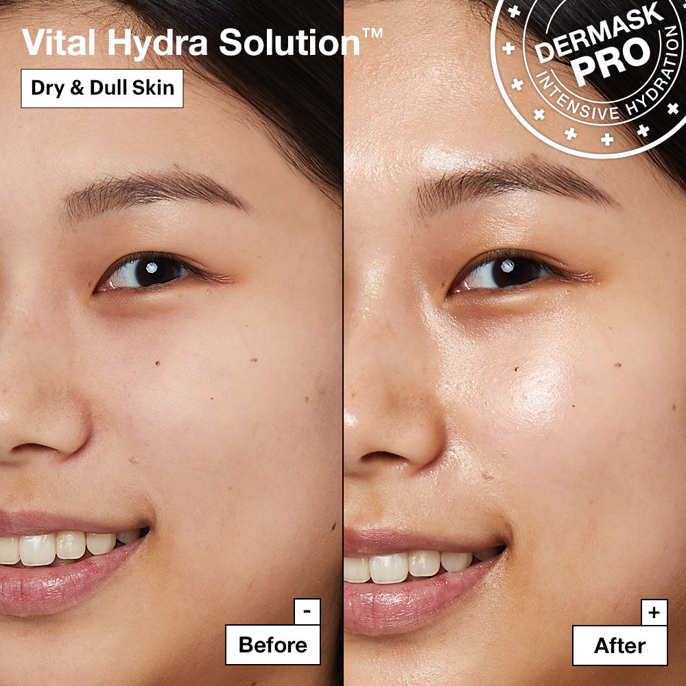 Dermask Vital Hydra Solution Pro Face Sheet Mask With Hyaluronic Acid