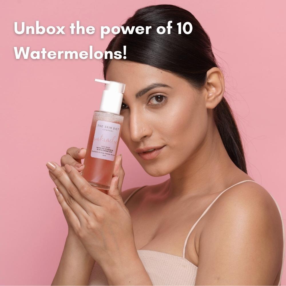Watermelon Hyaluronic + Salicylic Acid Face Wash for Dull, Dry & Oily Skin