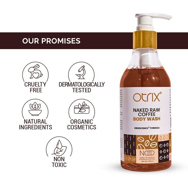 Raw Coffee Antioxidant-Rich, Exfoliating & Nourishing Body Wash