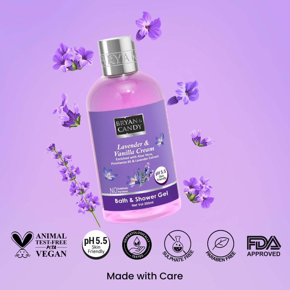 Lavender& Vanilla Cream Bath & Shower Gel