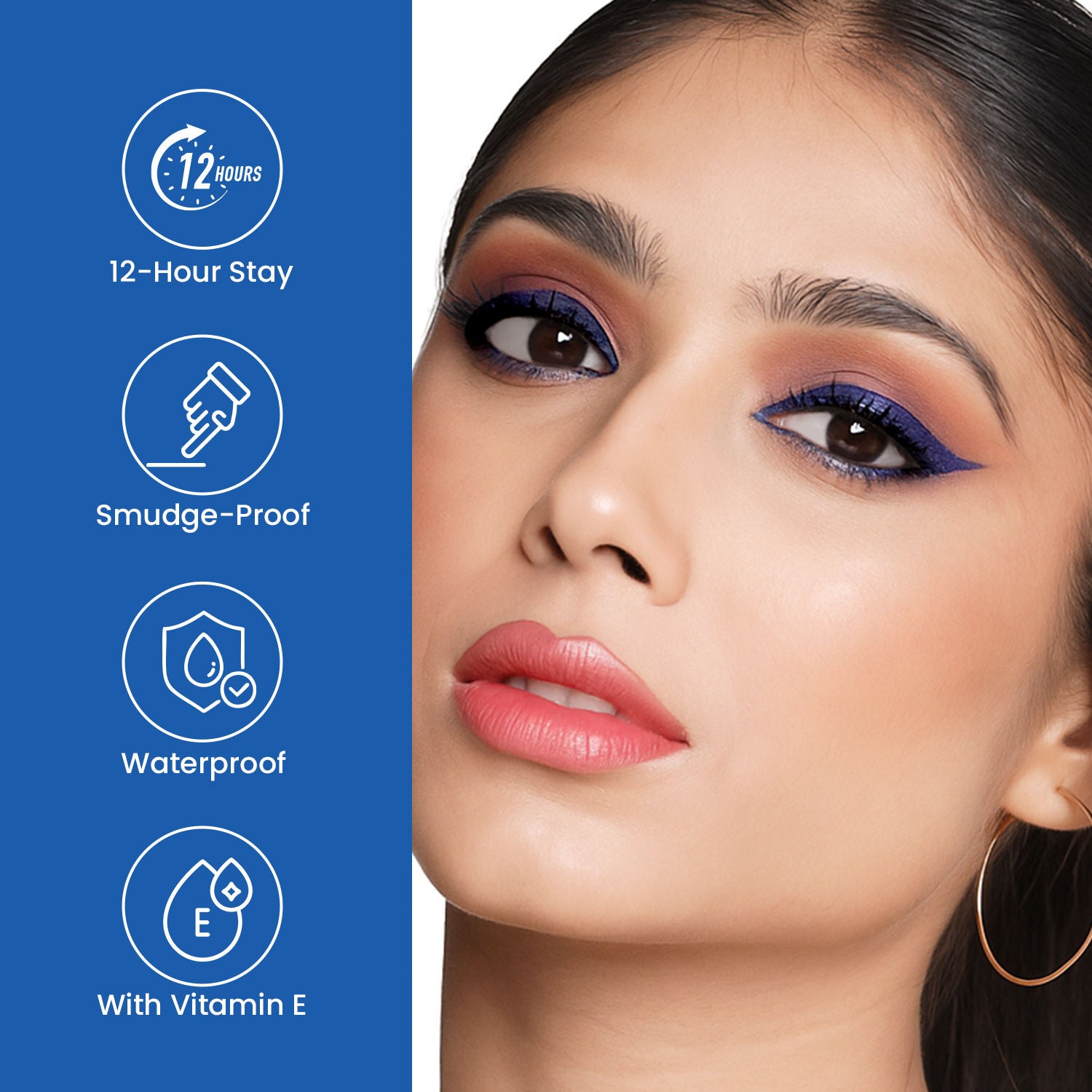 Intense Gel Kajal 12-Hour Stay Smudge-Proof with Sharpener