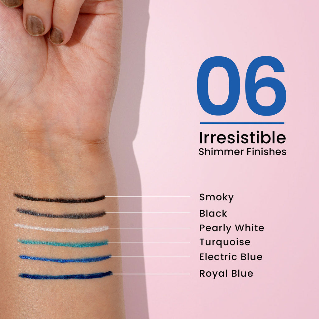 Intense Gel Kajal 12-Hour Stay Smudge-Proof with Sharpener