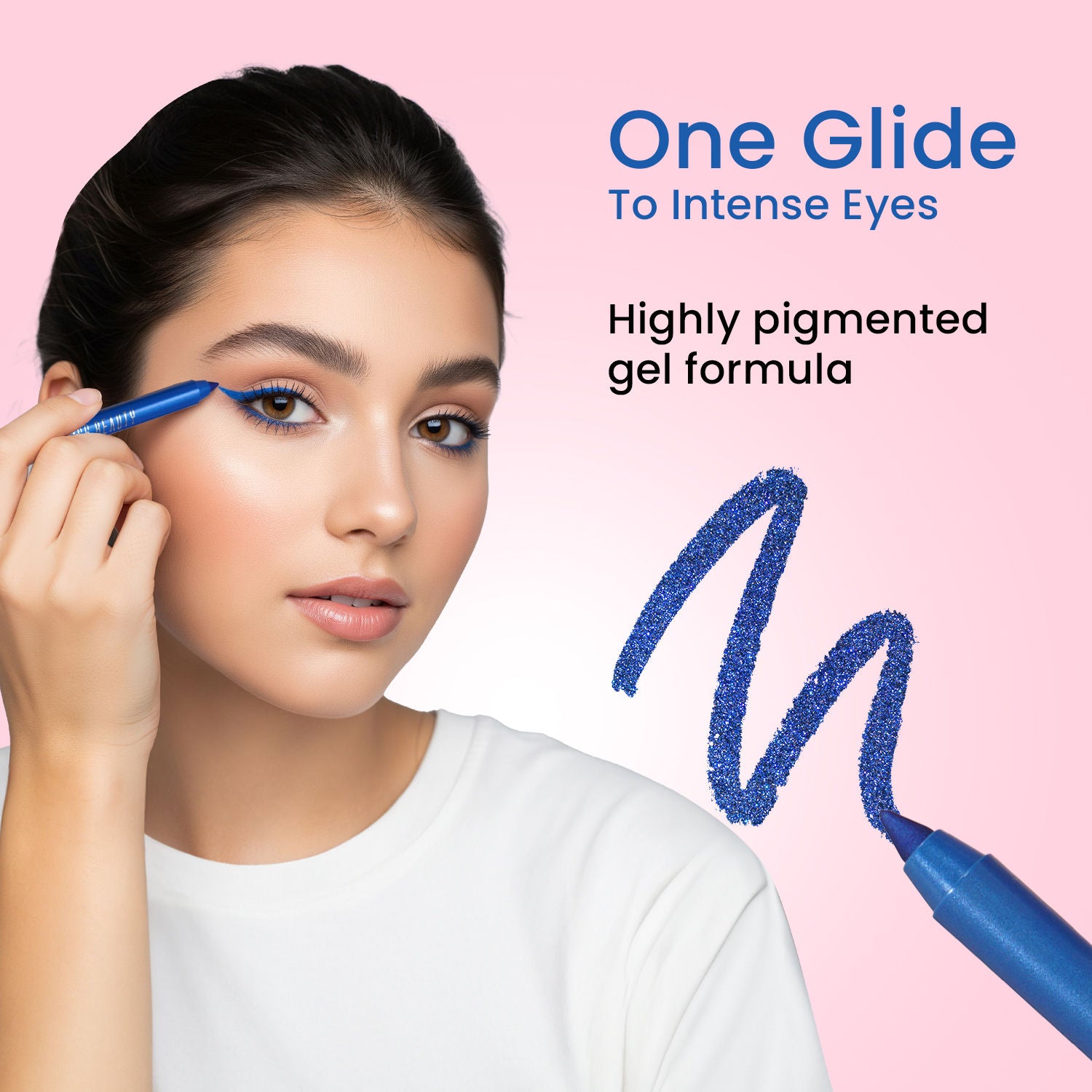 Intense Gel Kajal 12-Hour Stay Smudge-Proof with Sharpener