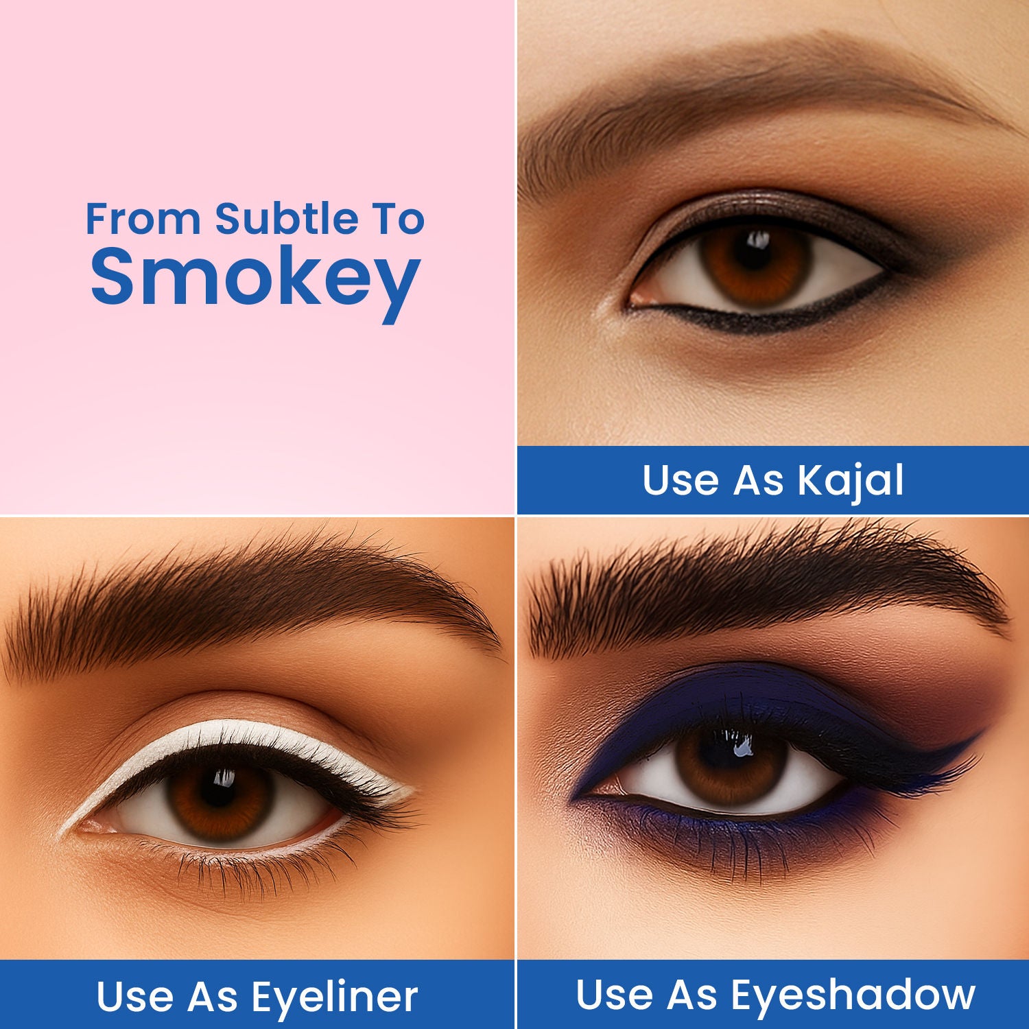 Intense Gel Kajal 12-Hour Stay Smudge-Proof with Sharpener