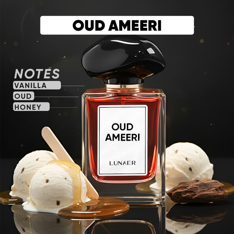 Oud Ameeri Woody Perfume With Vanilla & Sugar Notes For Men & Women