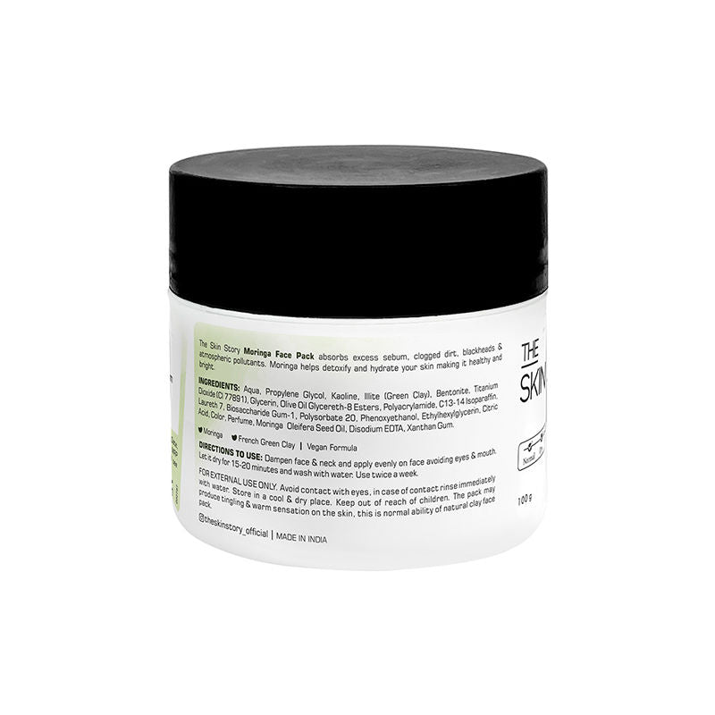 Moringa Face Pack For Deep Cleansing Removes Tan Blackheads Dead Skin, Tightens Pores