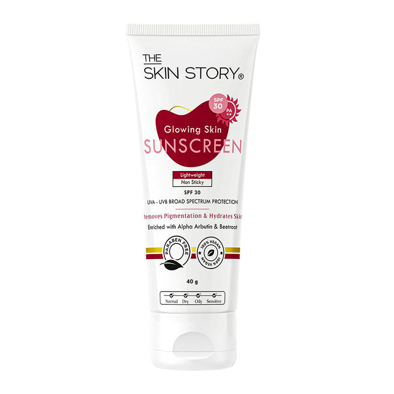 Beetroot Glowing Skin Face Sunscreen SPF 30 PA++ For Sun Tan Dark Spots Pigmentation