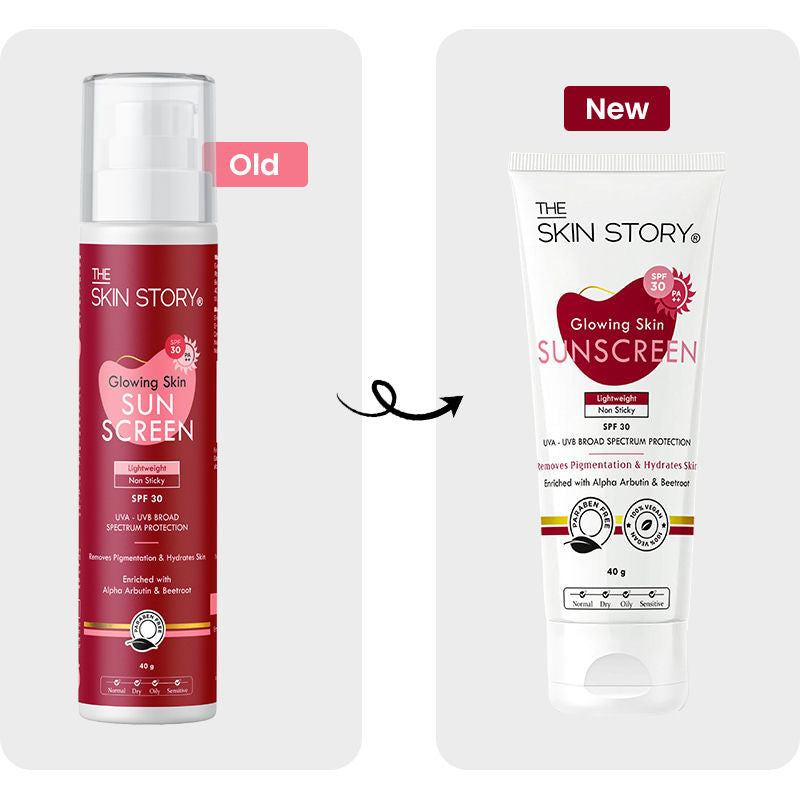 Beetroot Glowing Skin Face Sunscreen SPF 30 PA++ For Sun Tan Dark Spots Pigmentation