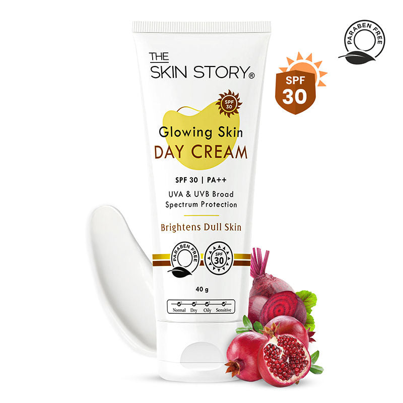 Sun Protection Day Face Cream For Brighter Glowing Skin With SPF 30 PA+++ & Beetroot
