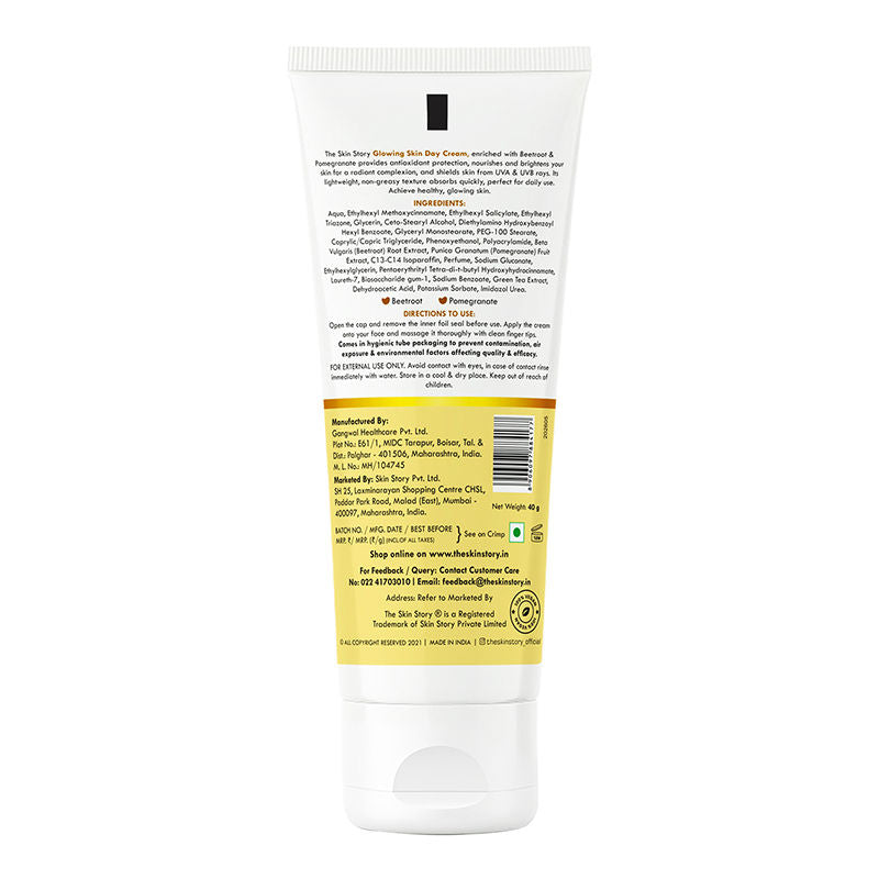 Sun Protection Day Face Cream For Brighter Glowing Skin With SPF 30 PA+++ & Beetroot