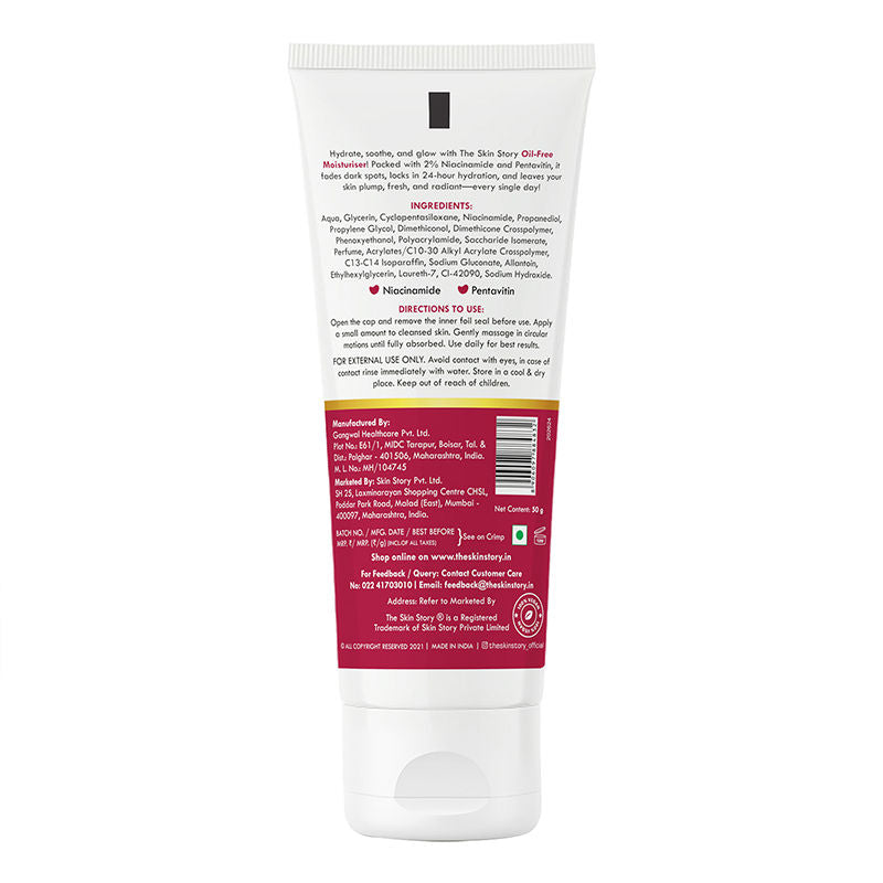 Oil Free Face Moisturizer For Oily Acne Prone Skin Hydrates Adds Glow - Niacinamide