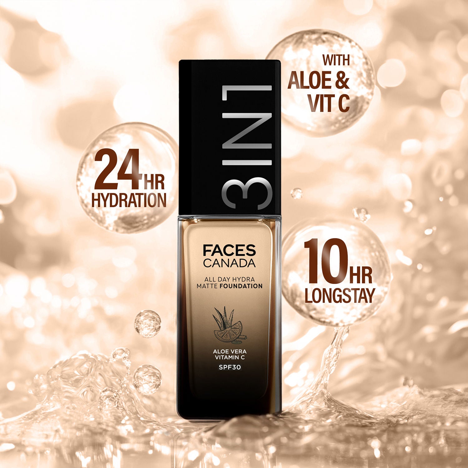 3 In 1 All Day Hydra Matte Foundation
