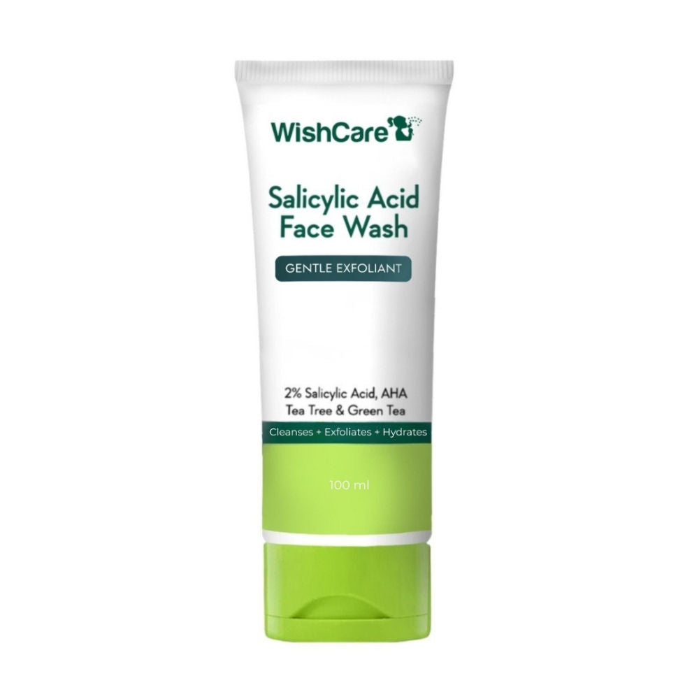 2% Salicylic Acid Face Wash with AHA, Greentea & Tea Tree -Oil Control-Reduces Sebum & Acne